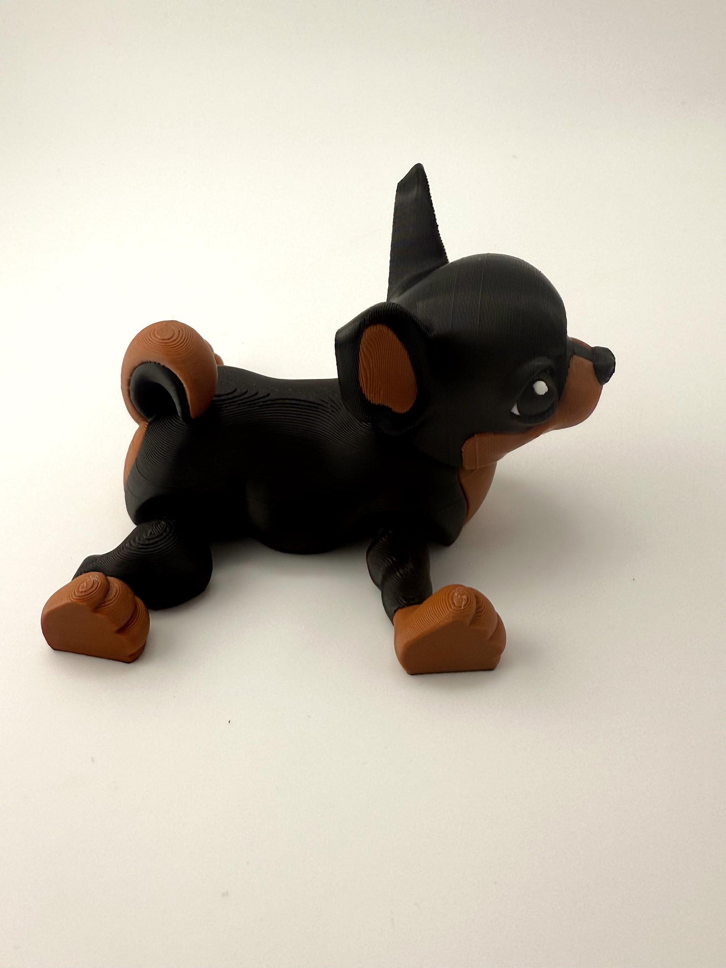 Cute Fidget Toy Chihuahua, Articulated 3D Printed Dog for Stress Relief and Play, Perfect Gift for Dog Lovers