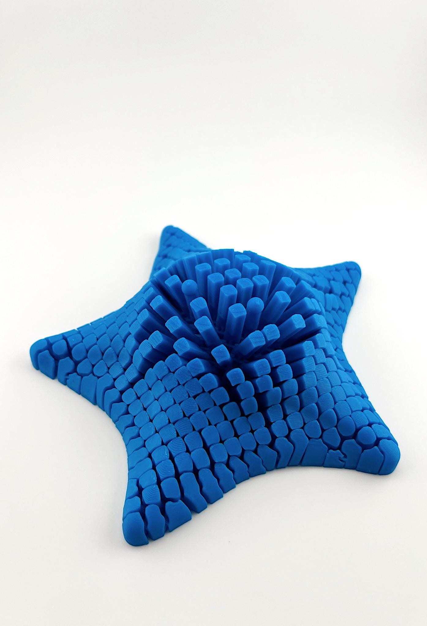 Oceanic Zen 3D Printed Starfish Fidget Toy - (Blue, Yellow, Pink, Green), Stress Relief & Focus Aid, Perfect Ocean-Themed Gift for All Ages