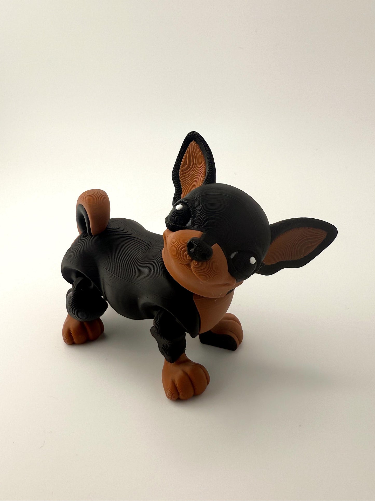 Cute Fidget Toy Chihuahua, Articulated 3D Printed Dog for Stress Relief and Play, Perfect Gift for Dog Lovers