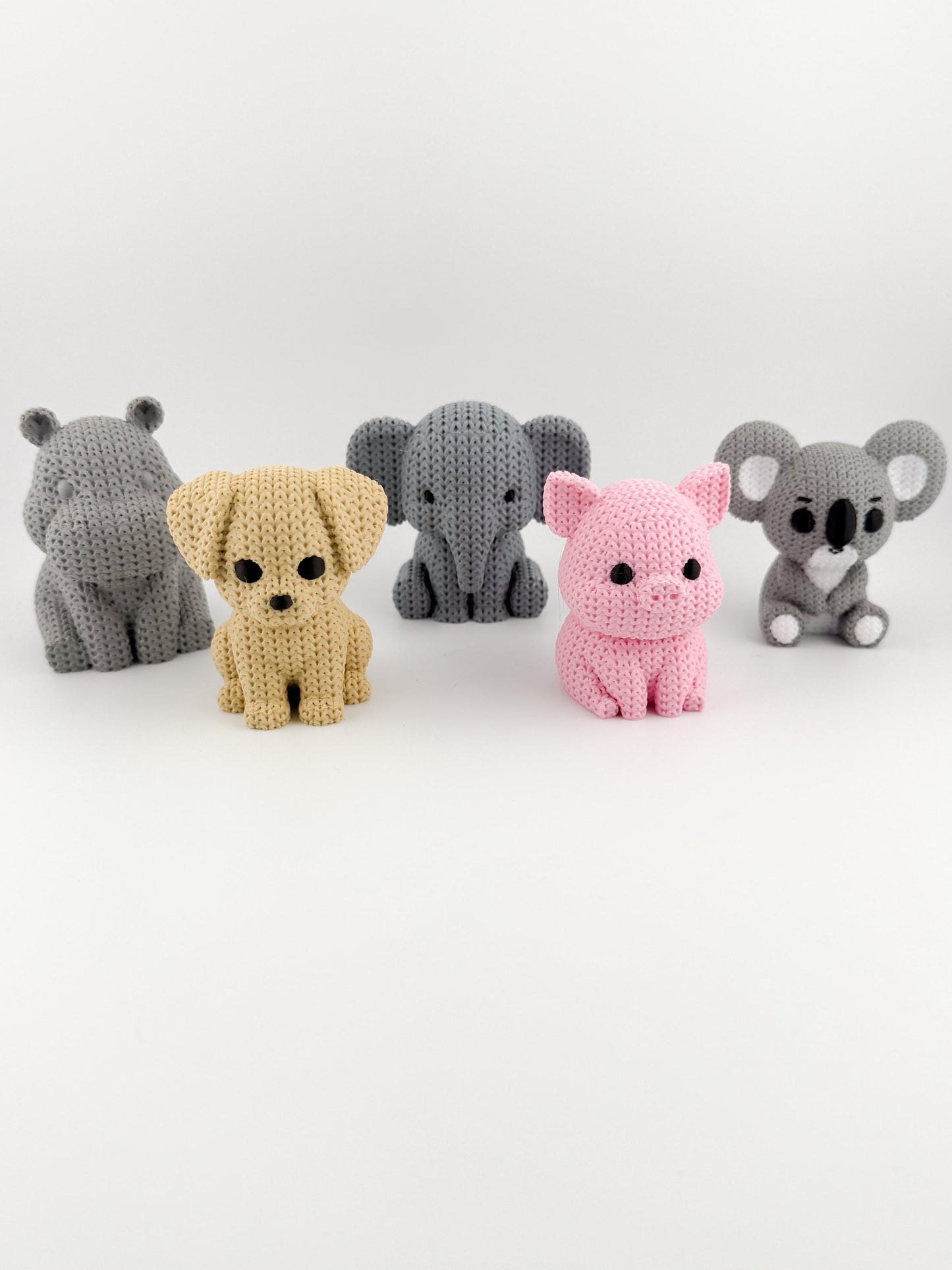 Crochet Textured 3D Printed Animals