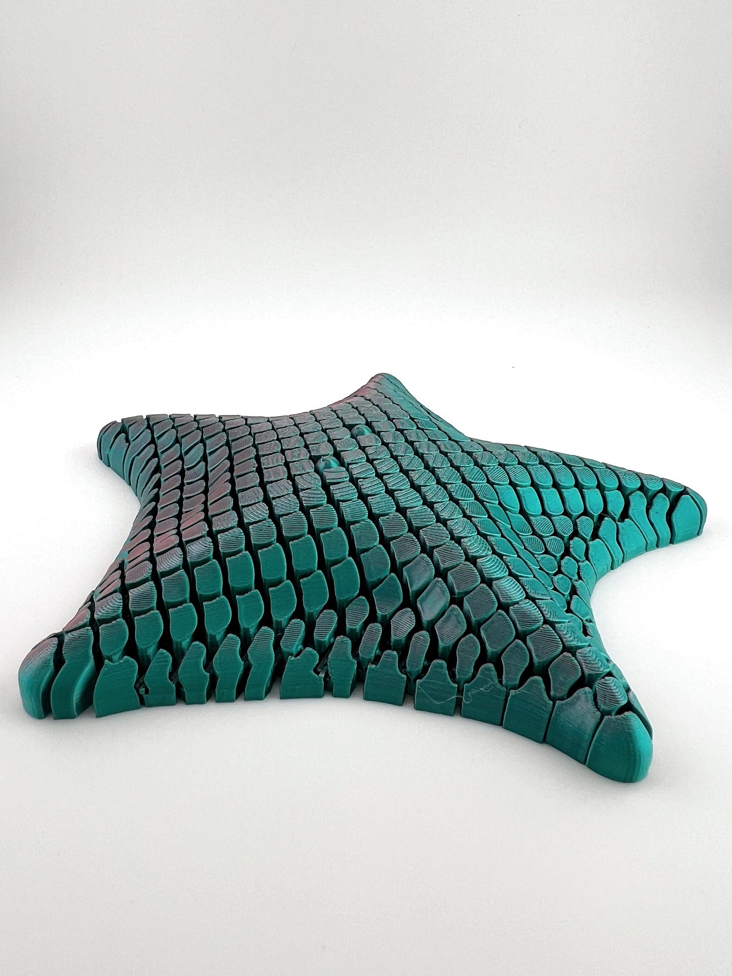 Oceanic Zen 3D Printed Starfish Fidget Toy - Blue/Pink, Stress Relief & Focus Aid, Perfect Ocean-Themed Gift for All Ages