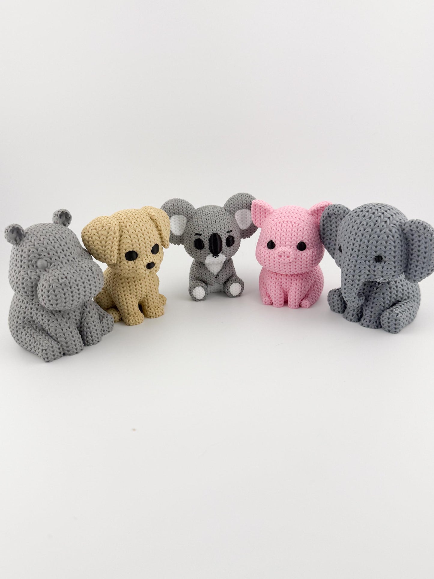 Crochet Textured 3D Printed Animals