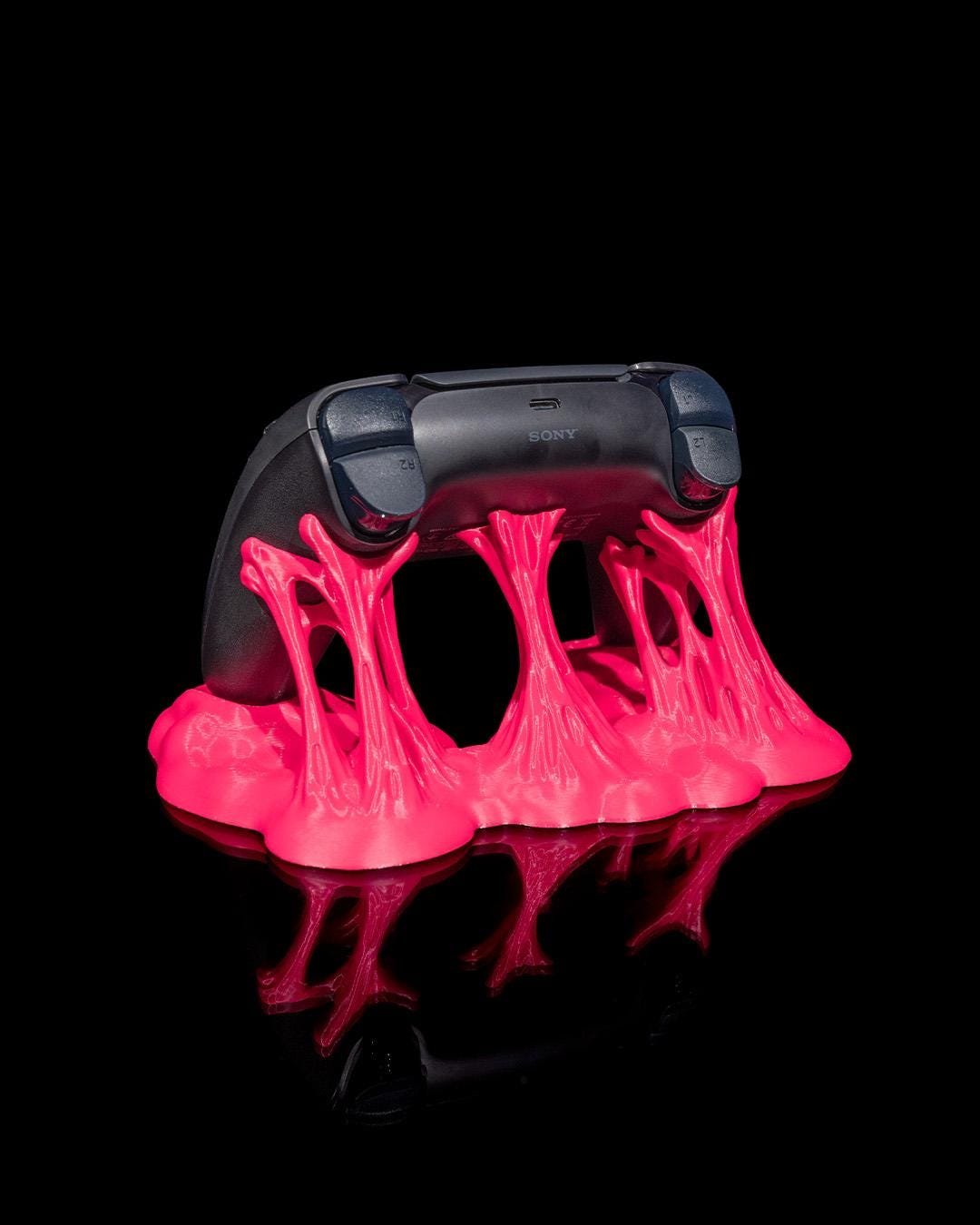 Custom Slime Controller Stand, Fun 3D-Printed Holder for Xbox/PlayStation, Perfect Gift for Gamers and Desk Organization