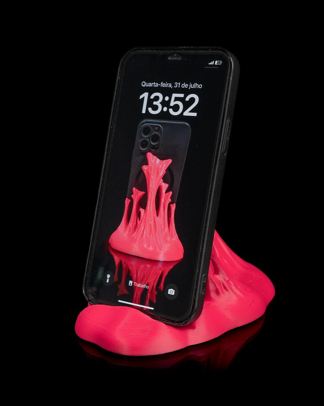 Slime Phone Holder - Fun 3D Printed Stand with Unique Slime Design, Functional Phone Support Perfect for Any Space