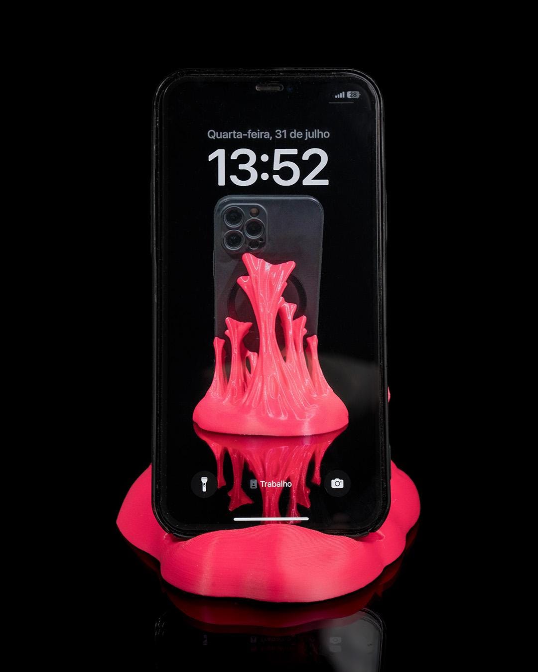 Slime Phone Holder - Fun 3D Printed Stand with Unique Slime Design, Functional Phone Support Perfect for Any Space